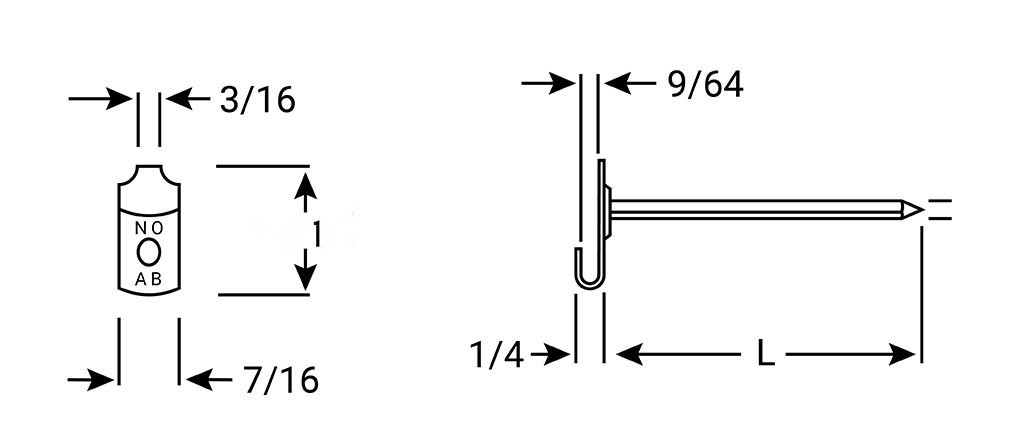30mm Anneaded Stainless Steel Lacing Anchors For Fabricating Removable Insulation Covers