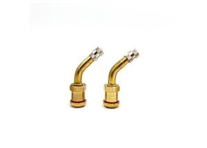 China V3.22.1 Brass Stem Tire Valve Effective Length 58mm European Style Bend 45° wholesale