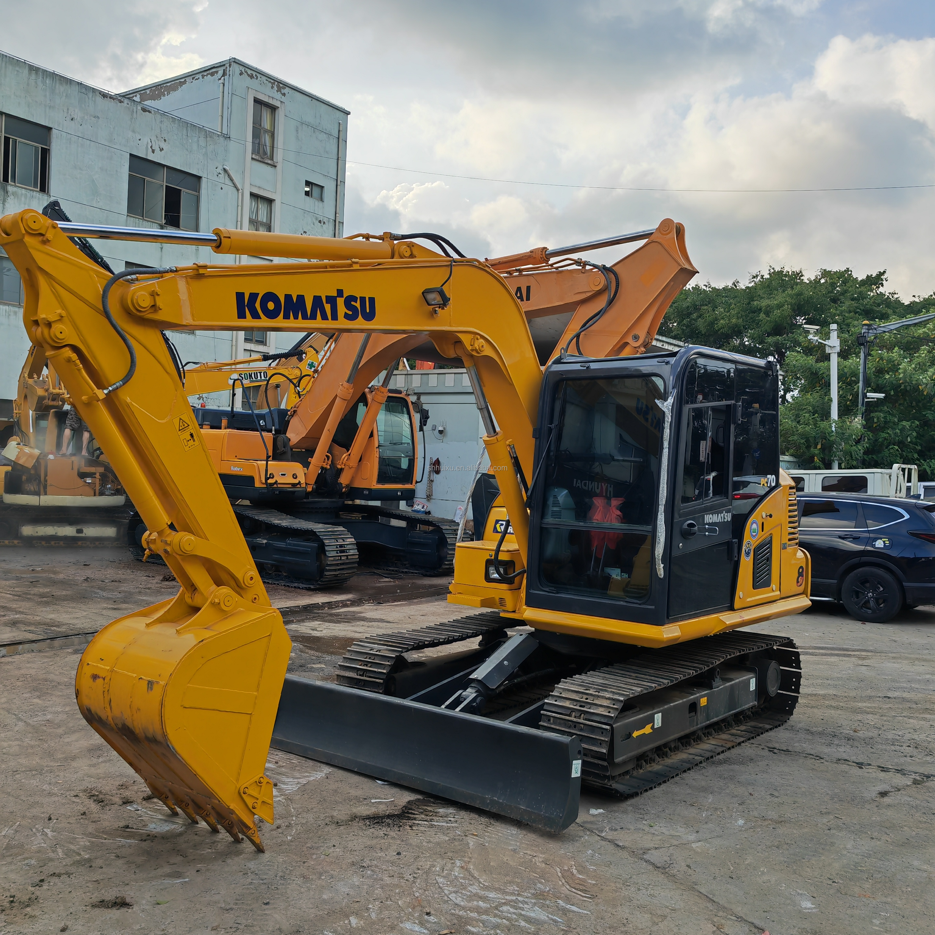 7 Ton Original Color Used Komatsu Excavator Komatsu Pc70 7000KG