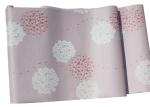 Pink Color Vinyl Rustic Floral Wallpaper with Soundproof for Home Decorating