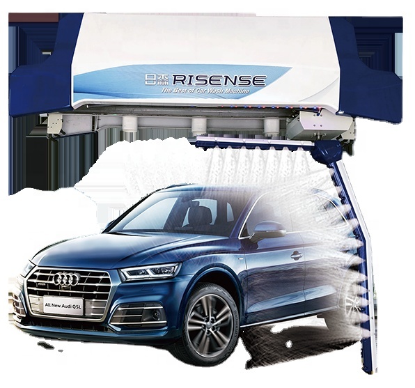 Automatic End Touchless Car Wash Equipment 360 Degree Swing Bright Wax Spray System