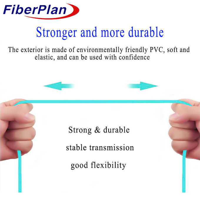 PVC LSZH OM3 MPO MTP Fiber Optic Loopback With Low Insertion Loss Om3 Multimode Fiber Optic Cable
