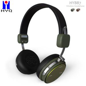 China Pu Leather Strap 15m Wired Bluetooth Headsets Over Ear Headphones wholesale