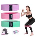 38cm 45lbs Workout Fabric Resistance Bands 15 Inch Anti Skid