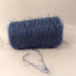 2.0cm NM7.5 Blue Crystal And Soft Nylon Feather Yarn For Knitting Sweaters