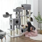 Large Platform Wooden Songmics Cat Tree Condo FEANDREA Brand Easy Install