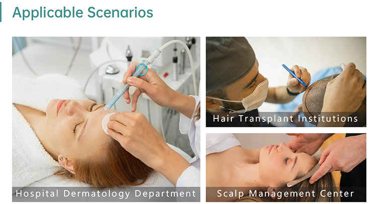EU Plugs Type 4 In 1 Scalp Care Machine Multi Language For Hair Oiliness Analysis