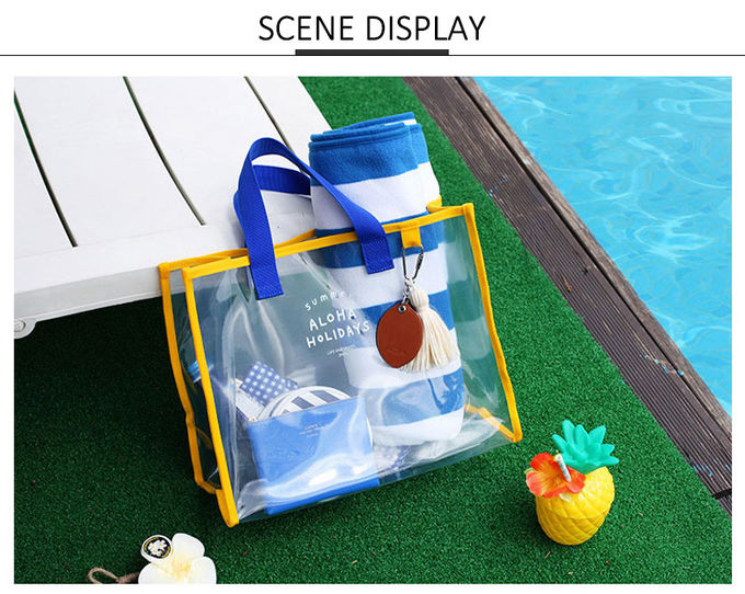 Digital Printing Stadium Ladies PVC Beach Tote Bag