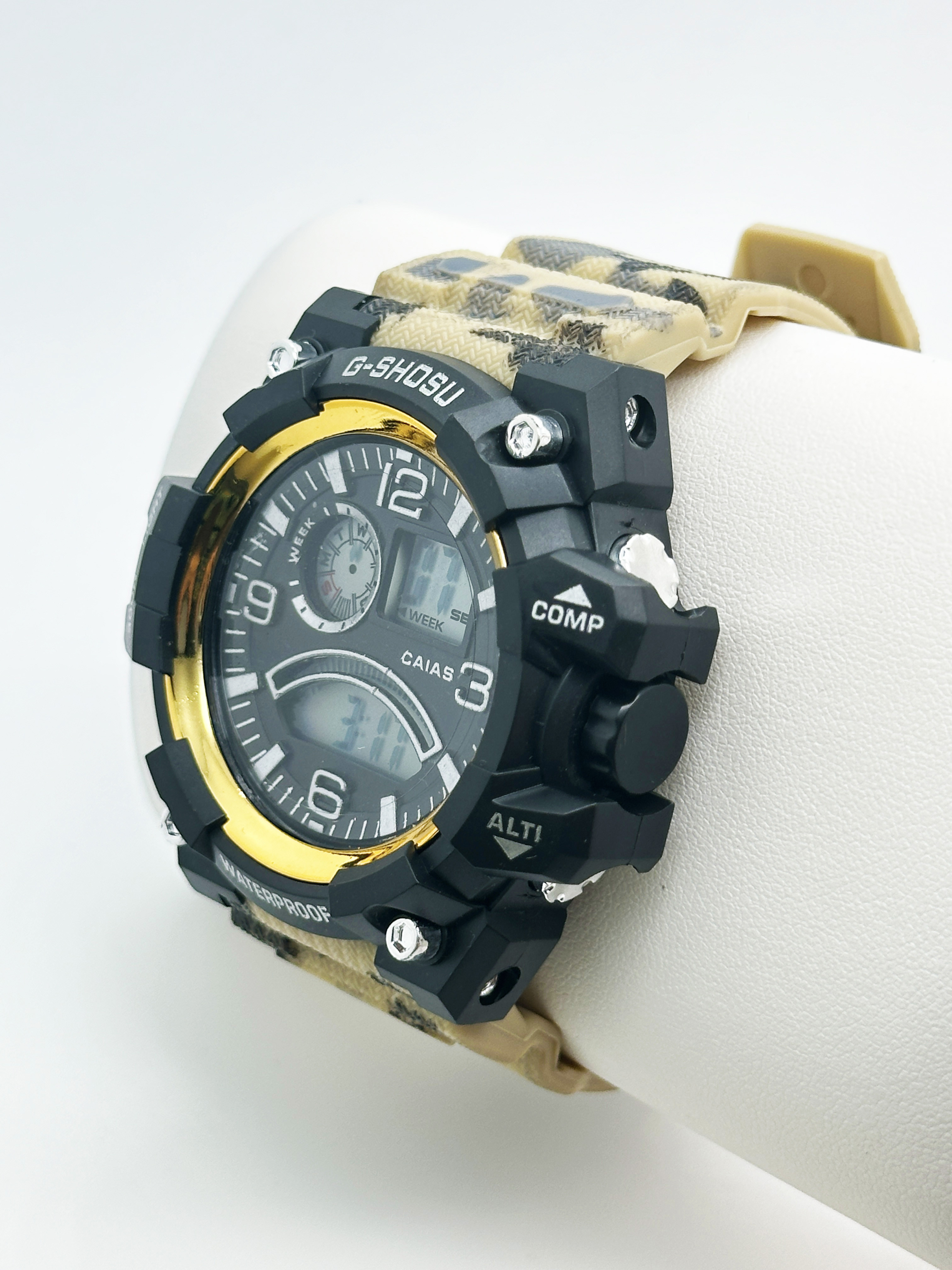 Quartz Silicon Band Watch 30m Waterproof Stylish Wrist Watches With Digital Display