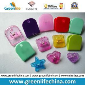 China Plastic Colorful Semi-Circle/Star/Heart/Square Office Paper Clips wholesale