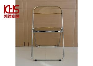 China ISO9001 Restaurant Contemporary Acrylic Chairs With Metal Legs wholesale