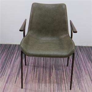China Black Painted Frame Cafe 9.15kg Metal Wood Dining Chair wholesale