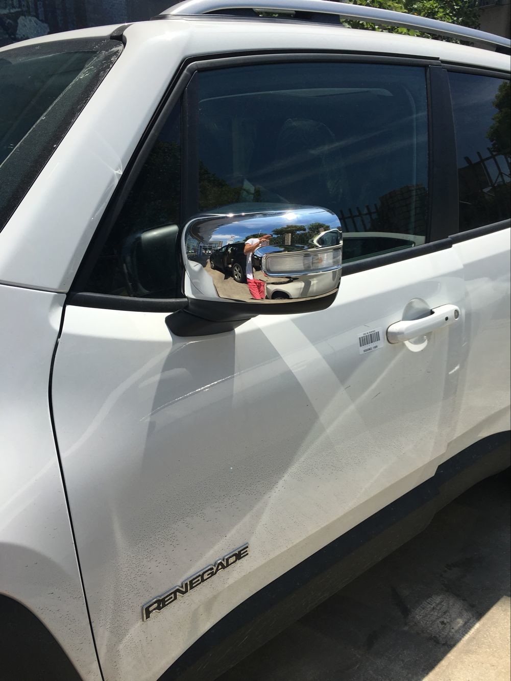Auto Body Trim Parts Chromed Outer Side Mirror Molding For JEEP Renegade 2016