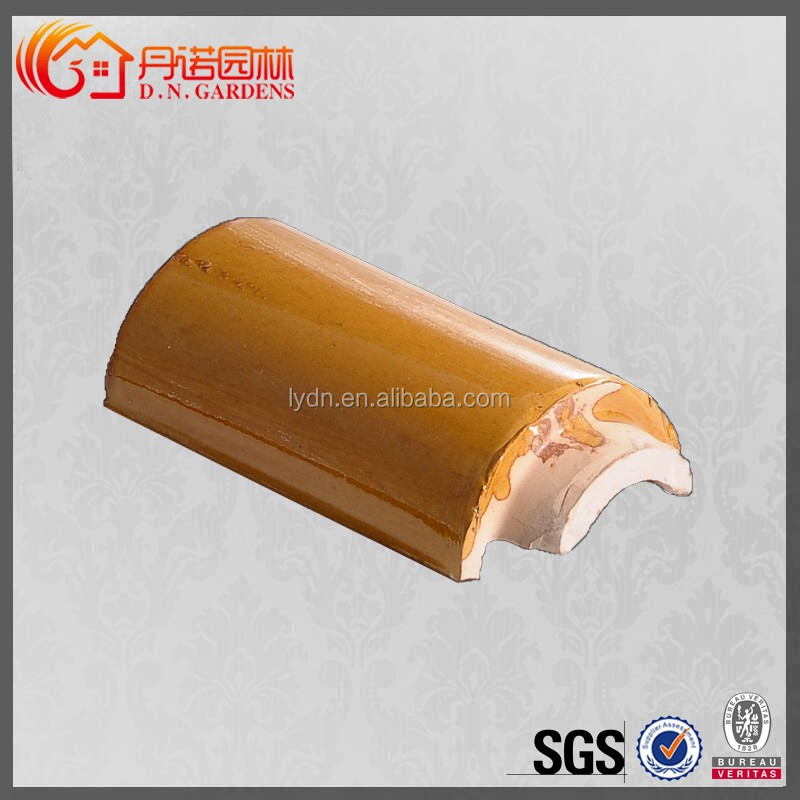 Handmade and Sintered Japanese Buddhist Temple Roof Traditional Chinese Ceramic Tiles with 1500N Compressive Strength