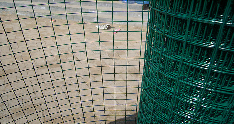 Highways Green Metal Fencing , High Strength Welded Galvanised Mesh Fencing