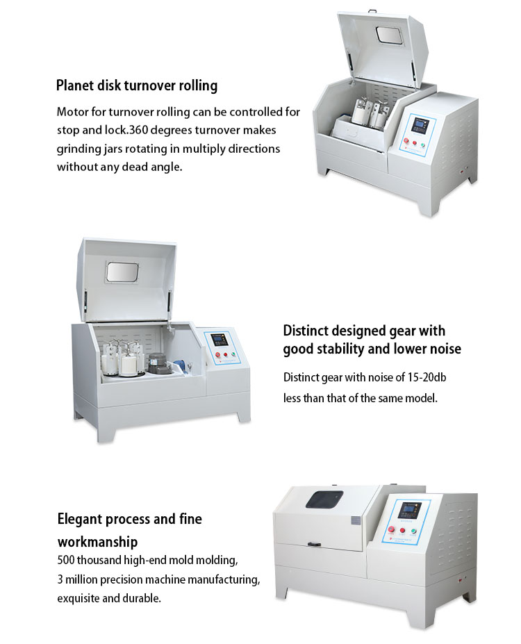 20L Full-Directional Planetary Ball Mill With Special And Precise Gear Driving & Lower Noise