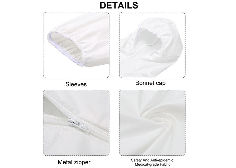 Breathable Medical Protective Coveralls Antistatic Chemical Work Beekeeping