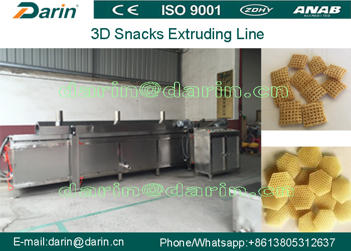 Potato Starch 3D Snack Extruder Machine , biscuit making machine