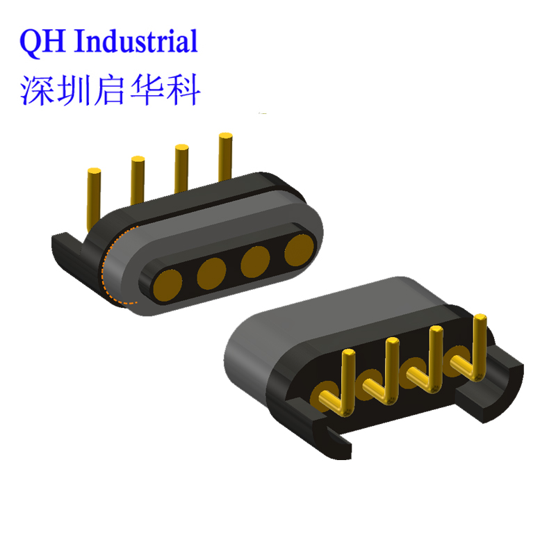 4Pin 1A 2A 3A 5A Smart Wearable Device Smart Home Application Device Male Female Pogo Pin Magnetic Charger Connector