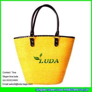 China LUDA big handbags wholesale wheat straw tote summer bag wholesale