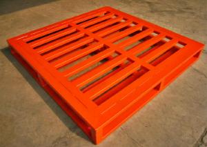 China Strong Blue Orange Repairable Recyclable Metal Pallet , 15 - 30kg wholesale