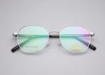 Plate Legs Rectangle Shape Full Rim Metal Glasses Frame 360