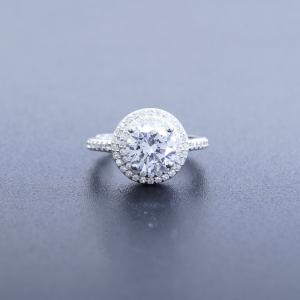 China Real Silver 925 Wedding Engagement Rings Vintage Jewelry For Bridal wholesale