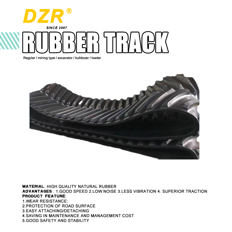 400X72.5X72W 320X100X45 Rubber Track for 3-5T Mini Excavators from Manufacturing Plant