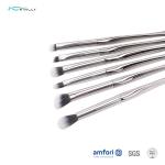 BSCI Metal Handle Nylon Hair Cosmetic Brushes Set 9pcs