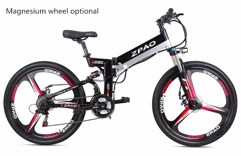 30 - 50Km/h Electric Folding Bike 48V 10.4AH Battery 250W - 350W CE Certificated