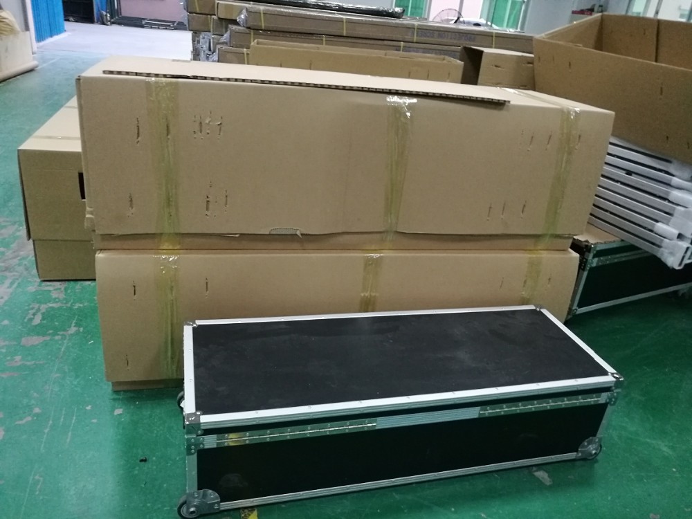 120inch Front Rear Projection Fast Fold Portable Projector Projection Screen With Stand Metal 3D PVC Fabric
