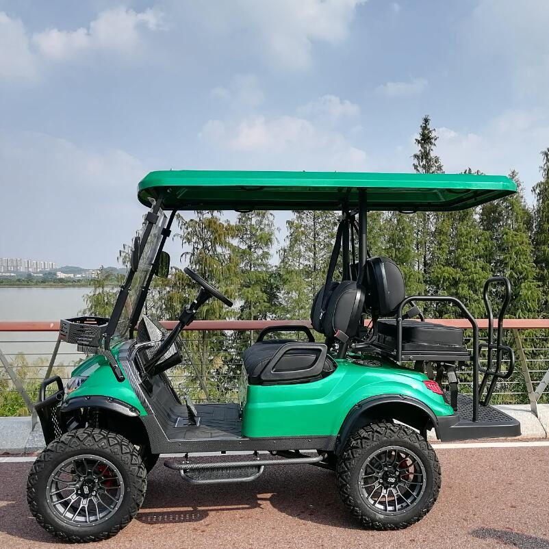 Mini Off Road Electric Golf Cart 4 Wheel Disc Brake 10 Inch TFT IP66 CARplay Display 4 Seater