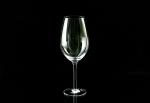 OEM Lead Free Crystal Wine Glasses , Slender colored Stem 20 Ounce Wine Glass