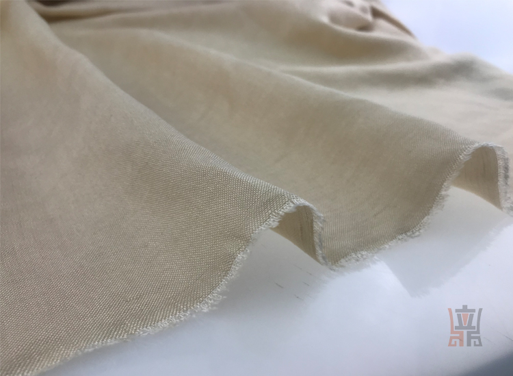 30 / 2 X 14 190gsm Plain Slubbed Ramie Linen Fabric 55 Linen 45 Viscose Fabric