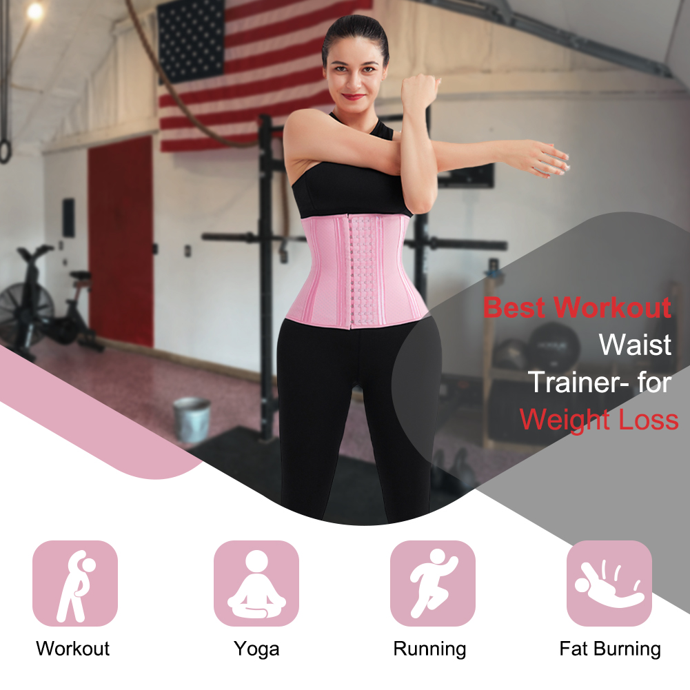 Black And Pink High Waist Slimming Trainer for a Flattering and Defined Waistline