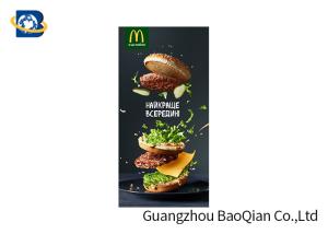 China CMYK Offset Printing Posters 3d Lenticulares Food / Drinking Advertising wholesale