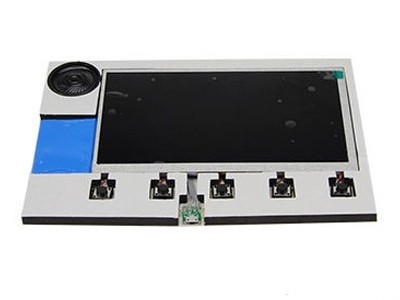 2.4"/4.3"/5"/7"/10.1 inch lcd video card module, button activated video brochure card module
