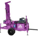 Water Well Drilling Machines Rotation Torque 3500 N.m Trailer Mounted Drilling