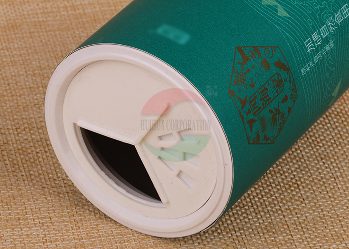 Plastic Shaker Top Paper Composite Cans / Paper Canisters For Salt Packaging
