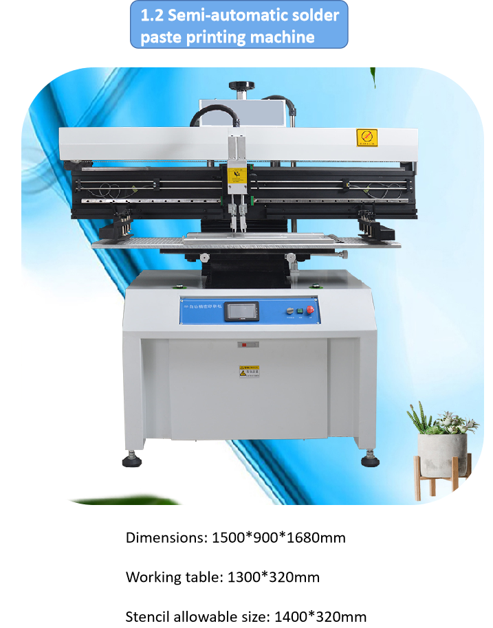 Semi Automatic High Accuracy Smt Stencil Printer Solder Paste Printer Machine