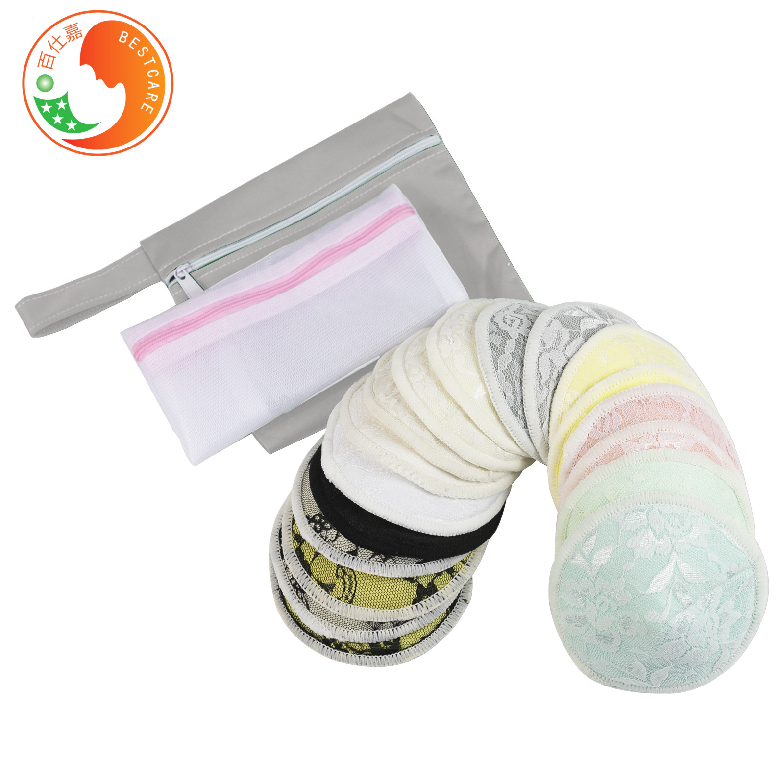 Bamboo Washable Breastfeeding Pads Eco Friendly Leakproof Baby Feeding Sensitive Skin