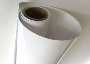 China Glossy White Adhesive PU Digital Printing Film 5 Years Durability wholesale
