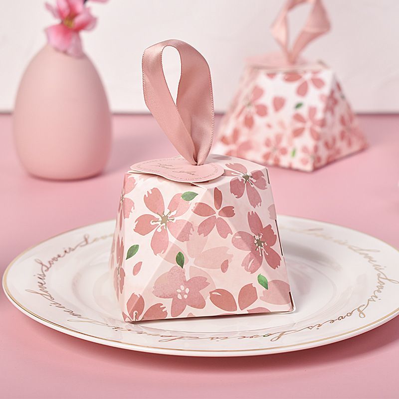 High Quality Custom Logo Bright Color Bloom Printed Packaging Gift Paper Candy Box