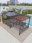 Multifunctional Pergola Hardtop Furniture Patio Metal Roof Aluminium Outdoor