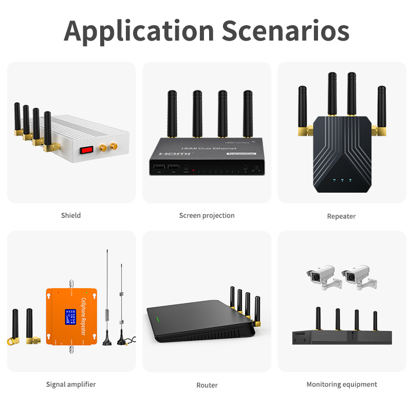 Small Rubber Duck WIFI Antenna 2-3dbi GSM Antenna With Connector Suitable for Indoor