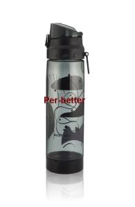 China plastic water bottle with lockable cap for school children/BPA FREE wholesale