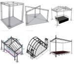 Aluminum Square Tube Truss Bridge Frame Bolt Truss
