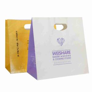 China 100% Eco Friendly FSC Craft Retail Kraft Paper Shopping Bags With Reinforced Handle wholesale