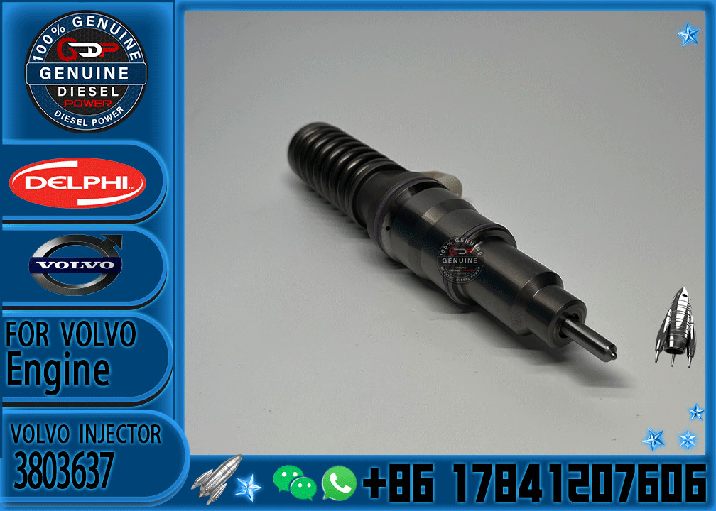 Manufacturer Supply Factory Direct Volvo Engine Common Rail Injector 03829087 3803637 03829087 Injector