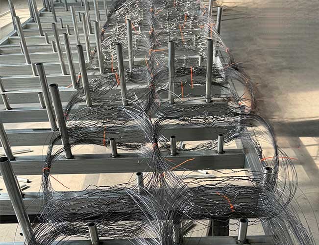 Low-Visibility Wire Net Fence Anti Tank Barrier Tank Obstacle
